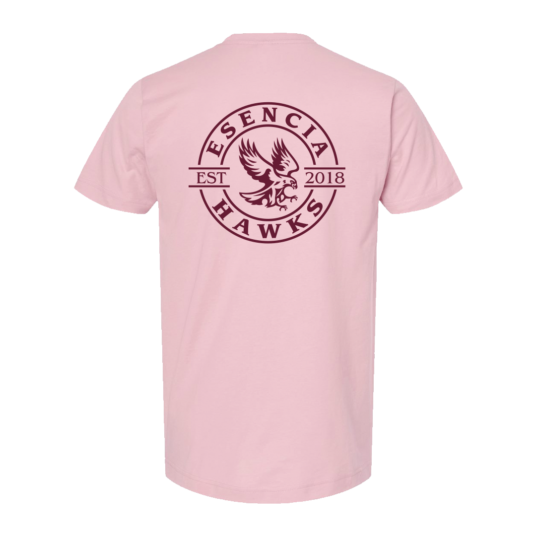Hawk Box Logo Tee Pink