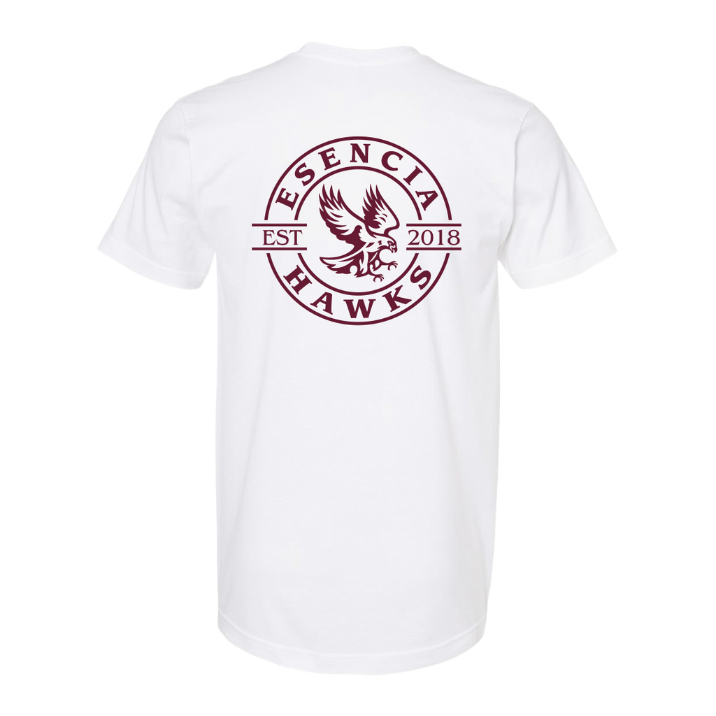 Hawk Box Logo Tee White