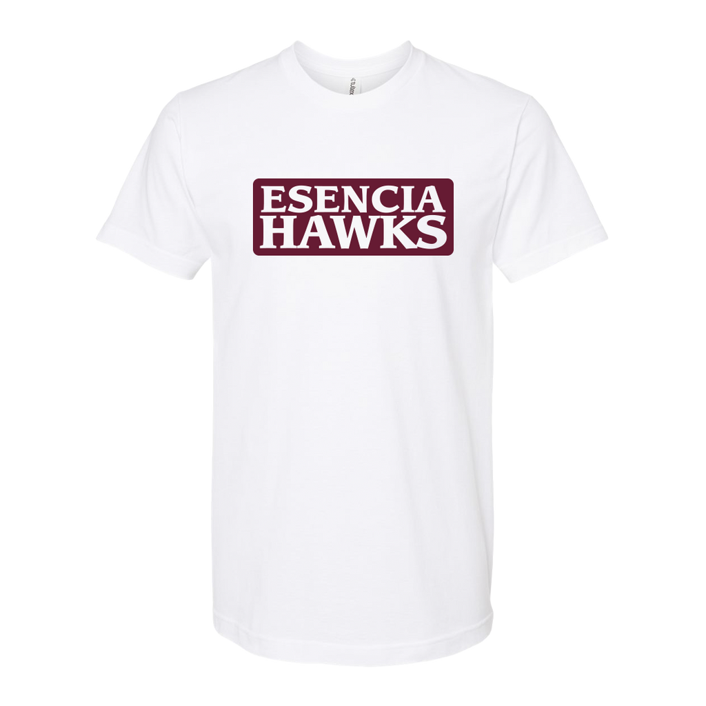 Hawk Box Logo Tee White