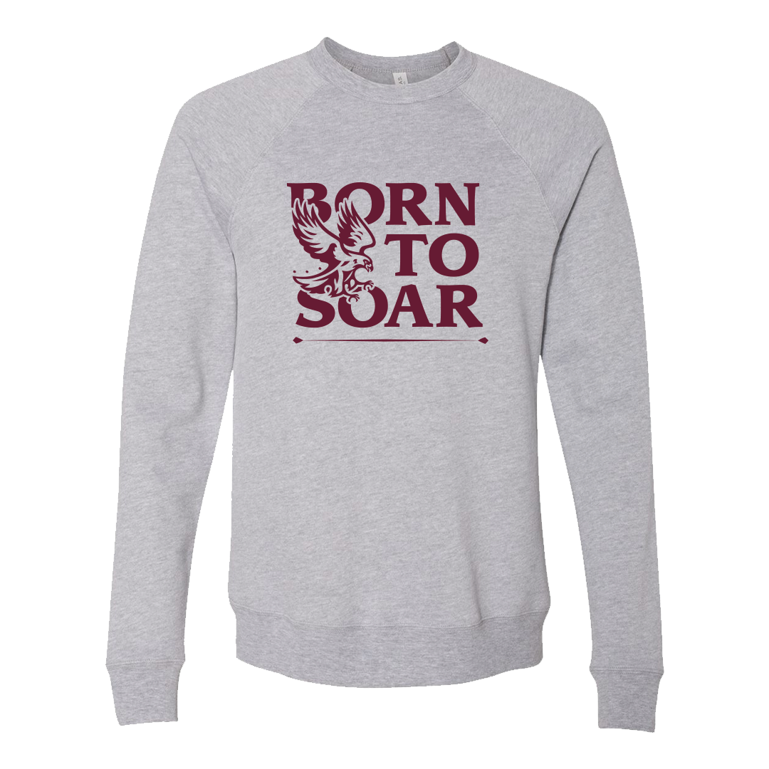 Born To Soar Crewneck Grey Heather
